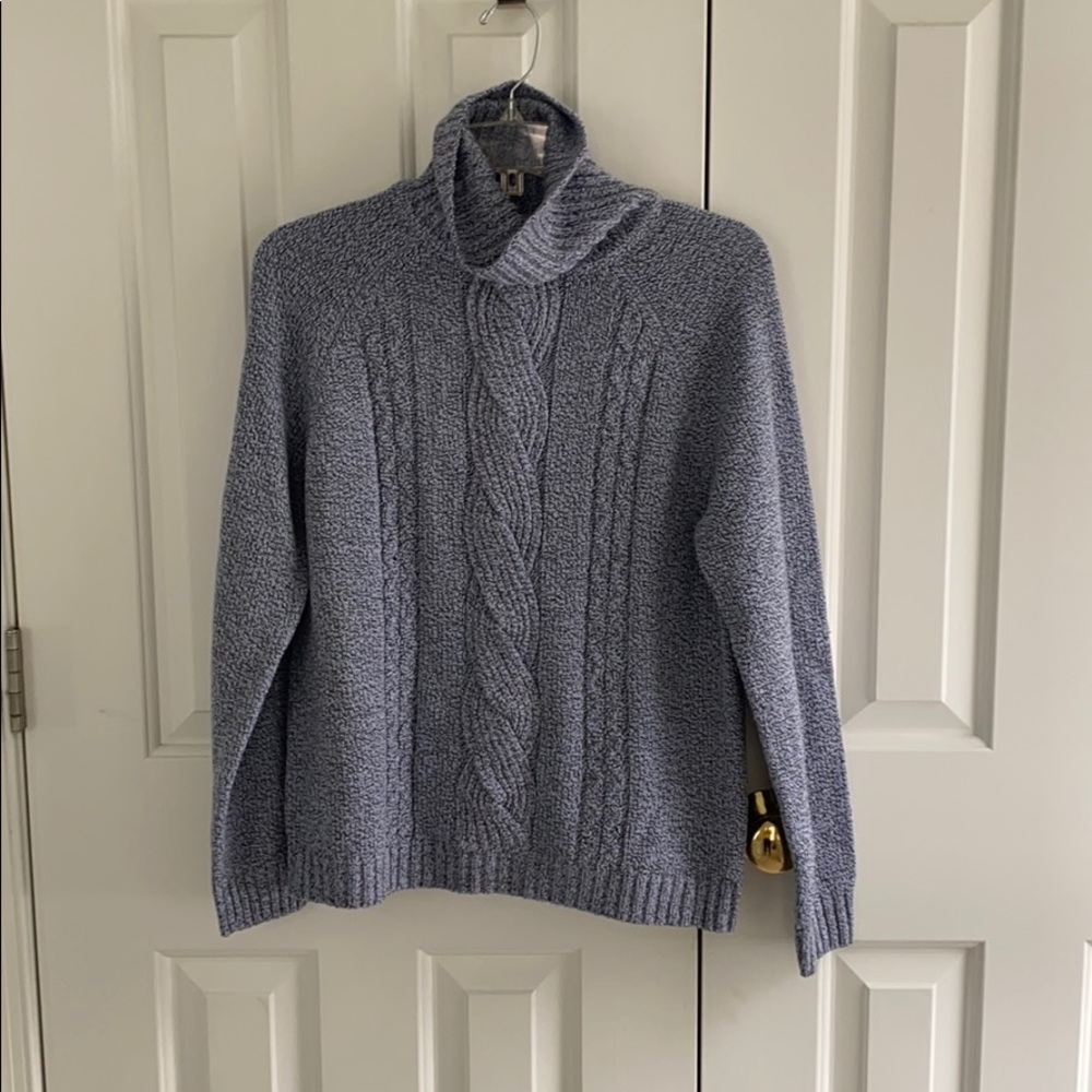 Carolyn Taylor Blue Turtleneck Sweater